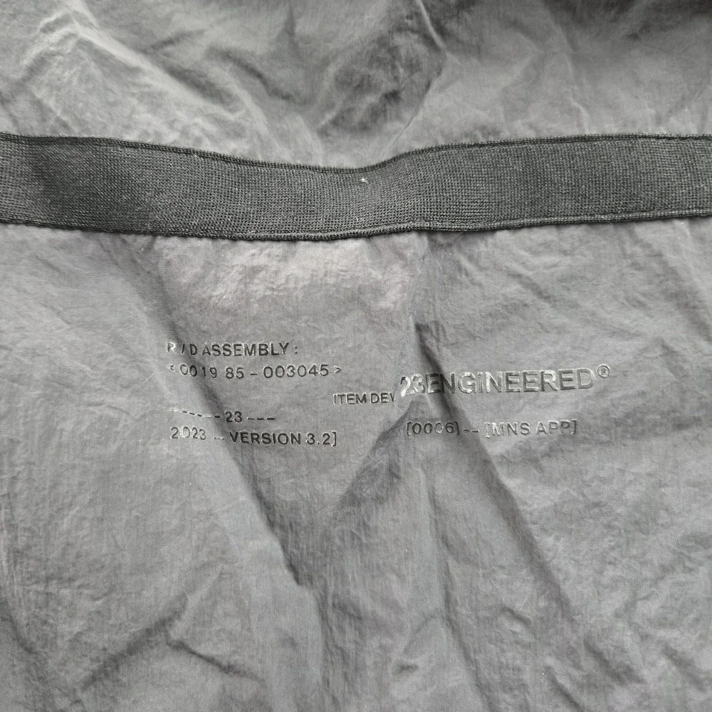 Jordan Men Activewear Pants M Gray Jumpman Embroidery Windbreaker 23 Engineered